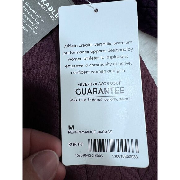 Athleta Jacquad elevation performance JA-Class pullover women size medium - Picture 4 of 8